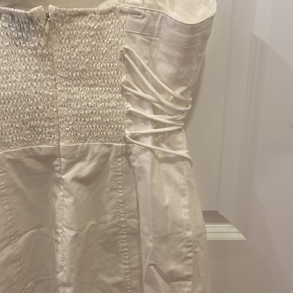 White side lace up dress size medium - Picture 3 of 3